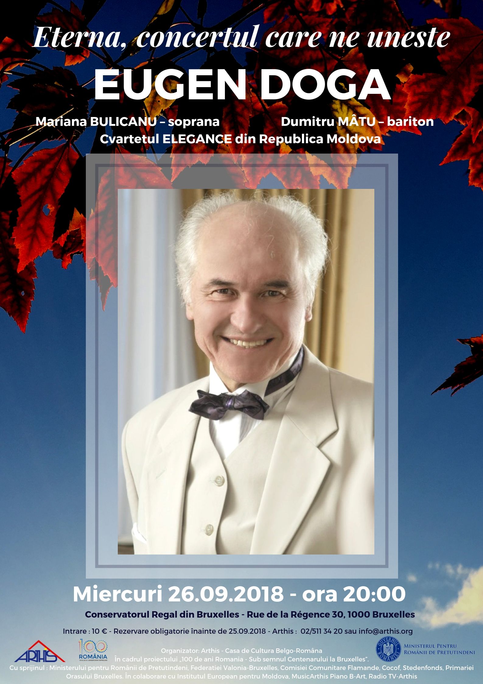 Concert extraordinar Eterna cu Maestrul Eugen Doga